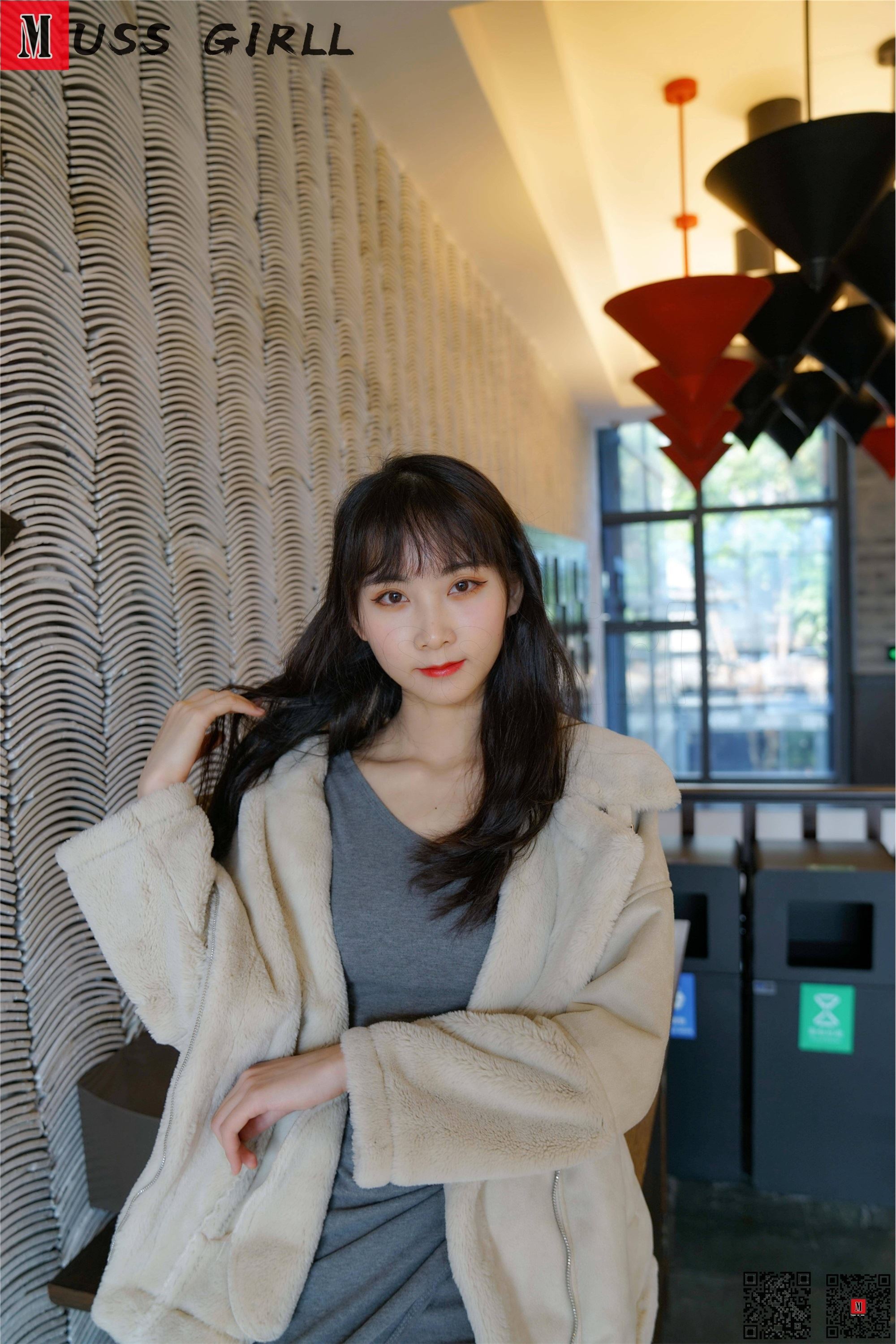 MussGirl慕丝女郎  NO.156 灰色包臀裙